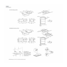 83cm built-in induction hob - KCC84450CK | Electrolux Thailand