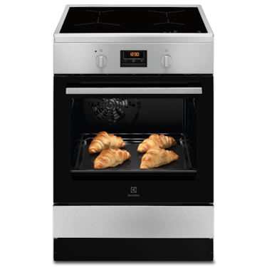 60cm UltimateTaste 700 freestanding cooker with induction hob and 54L electric oven